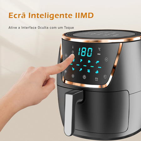 Air Fryer 6.5L - Fritadeira elétrica LED inteligente